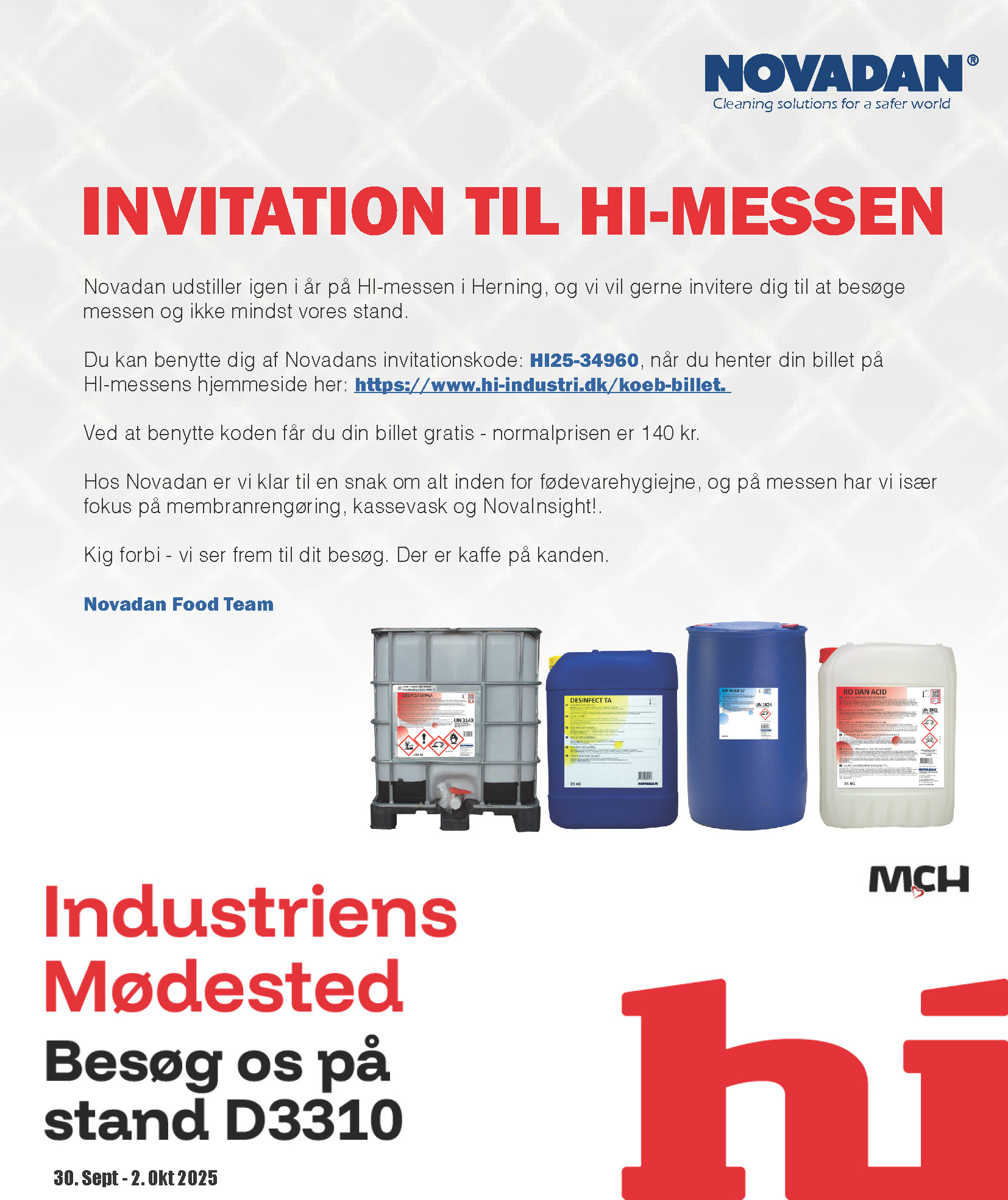 Novadan Invitation HI messen 2025